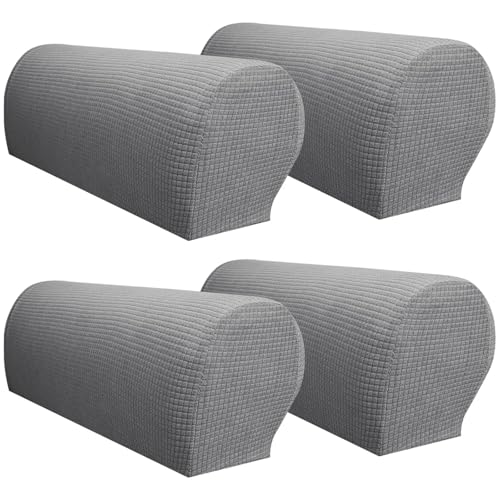 Housses de bras canapé amovibles et extensibles pour protéger le tissu - 2