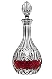 Crystal Wine Decanter for liquor, Whiskey, Vodka, 25 ounce Vintage Decanter Bottle with Stopper