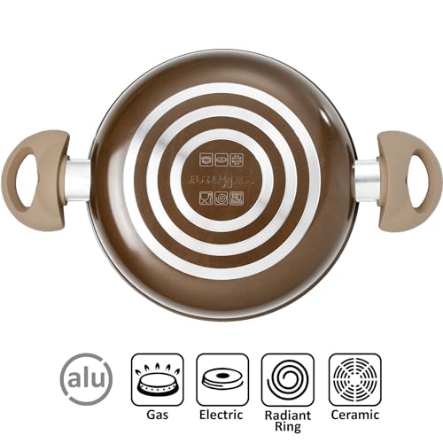 BRUNNER Pot Set Chocolate 7 Plus 1 20 cm la solution aux placards encombrés