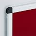 VIZ-PRO Notice Board Felt Burgundy, 36 X 24 Inches, Silver Aluminium Frame