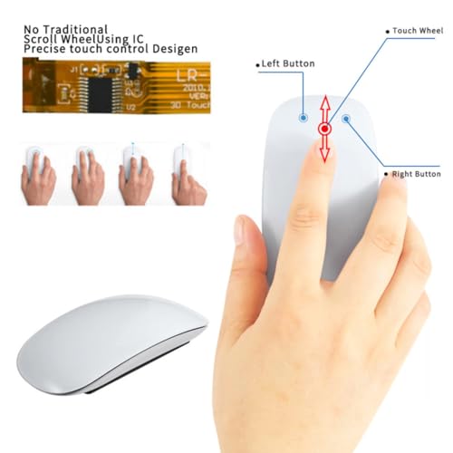 Ratón inalámbrico táctil POPETPOP: control fluido y diseño compacto para mayor comodidad 3