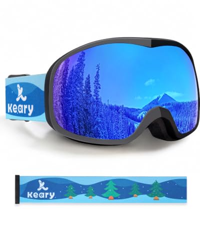 Kids Ski Goggles Snow Anti-Fog 100% UV Protection Snowboard Girls for 3-14