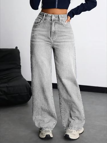 Image of Nifty Women's Denim Stretchable High Waist Baggy Jeans for Women