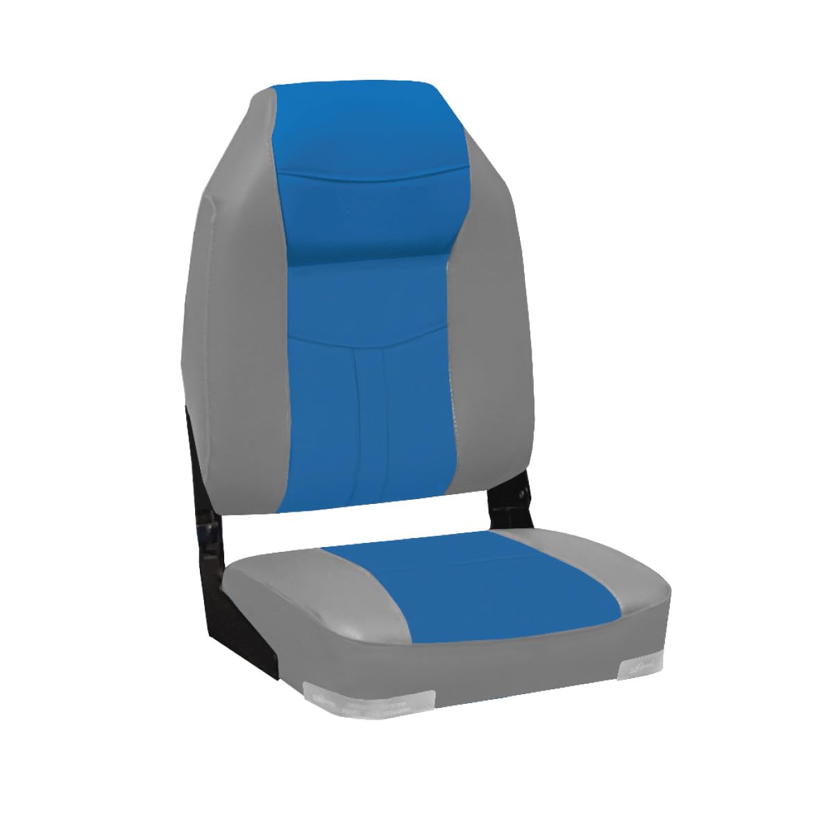 High Back Deluxe Folding Boat Seat (Charbon/Gris)