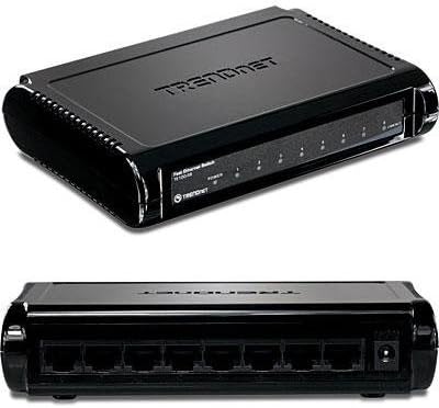 TRENDWARE - TE100-S8 - Switch, 8 Ports, Fast Ethernet, RJ45 x 8, 10Mbps, 100Mbps