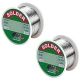 Filo per saldatura con flusso, 1 mm, 100 g, senza piombo, con nucleo in colofonia, filo di saldatura a bassa temperatura, per saldatura elettronica, fai da te e riparazione