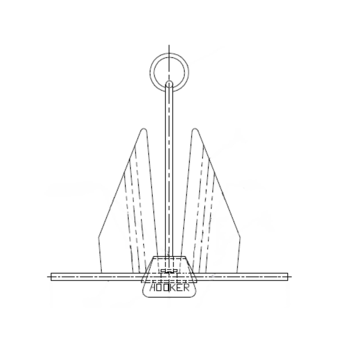 Tie DownEngineering 7HQ Hooker Quik-Set Anchor | 4.5 lbs. Boat Anchor with 150 lbs. Holding Power | Boat Accessories | Part ID: 95011L
