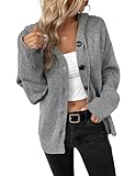 Women's Casual Cardigan V Neck Button Down Hooded Sweaters Long Sleeve Hoodies Outfits