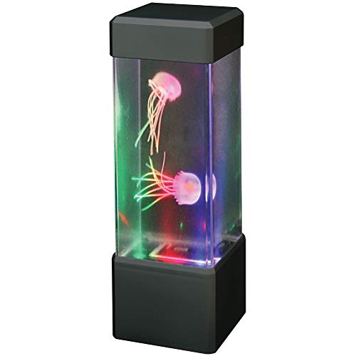 Image of WARM FUZZY Toys (1) Jellyfish Lamp - Battery-Powered and USB Color-Changing Lava Lamp for Positive Energy - Perfect Home Office Decor or Gift for Kids