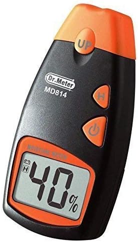 Dr.meter Advanced Digital Wood Moisture Meter MD912 with LCD Display (Excellent kit for Anyone Operating Log Burner/woodburning Stove) (MD814)
