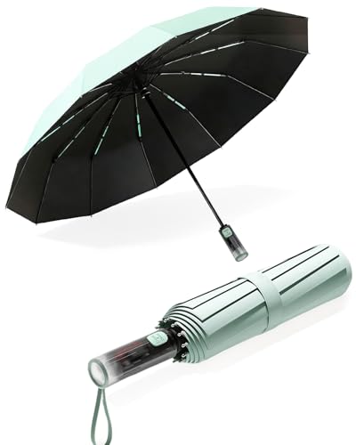 MidingChai Grand Parapluie Résistant aux Tempêtes, Protection UV, Ouverture et Fermeture Automatiques, Parapluie XXL, Parasol Portable pour le Golf, les...