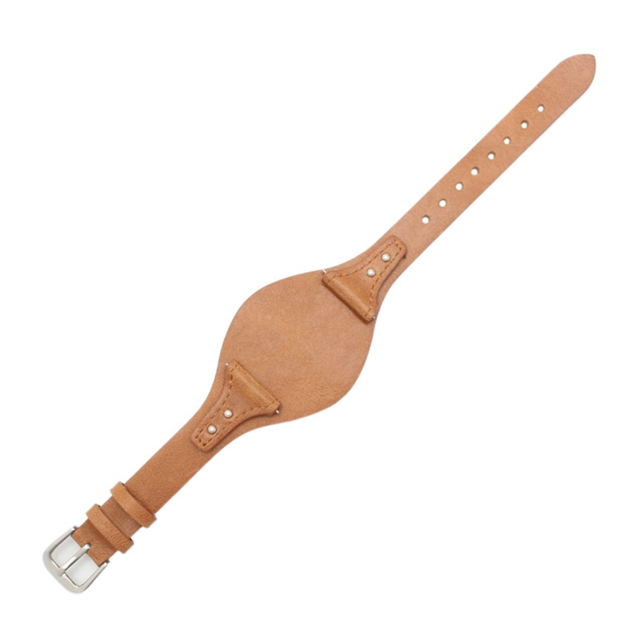 FYXT Dernier bracelet en cuir de charme 18mm de montre compatible avec fossile Es3616 ES3838 ES4114 Bande avec barre de dégagement rapide Mat