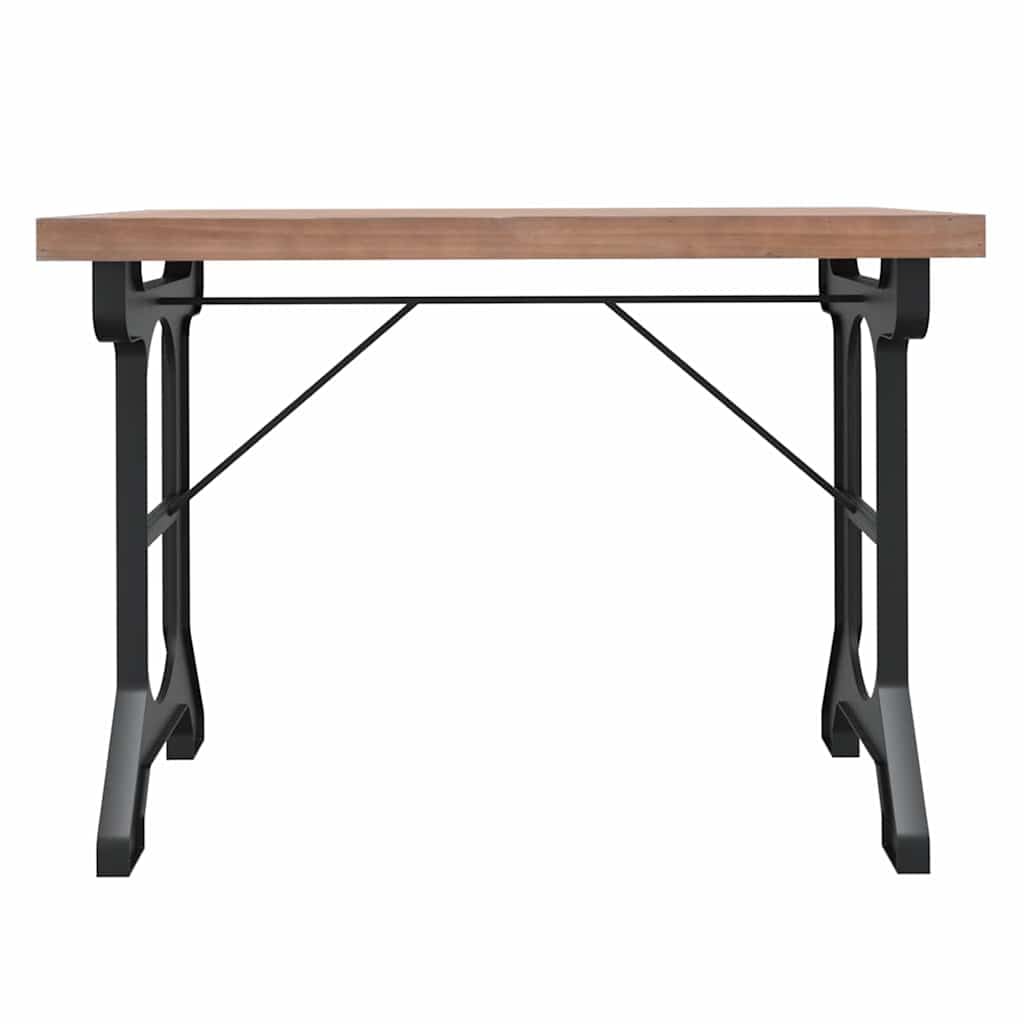vidaXL Mesa de Comedor Mostrador Restaurante Terraza Cocina Bistró Cafetería Resistencia a Humedad Rectangular Madera Maciza de Abeto y Hierro