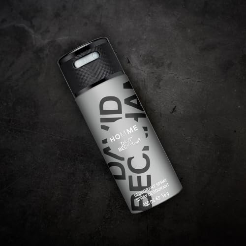 Image of David Beckham Homme Deodorant Spray for Men | Citrus, Ginger & Black Pepper | Leather & Cashmere Wood Fragrance | 150ml