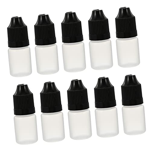 CIYODO 2sets 5ml Squeezable Dropper Bottles Empty Eye Liquid Bottles for Refills 20pcs*2