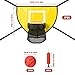 lasuroa Trampoline Basketball Hoop Attachment Set, Basketball Goal for Trampoline with 3 Mini Basketball and 1 Pump, Waterproof Basketball Game Accessories for All Ages (Yellow)
