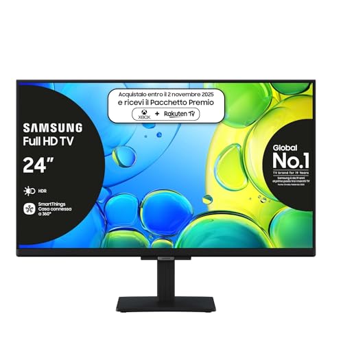 Samsung Smart TV 24'' UE24F6000FUXZT FHD, Hyper Real Processor, HDR & Pur Color, Smart Experience,...