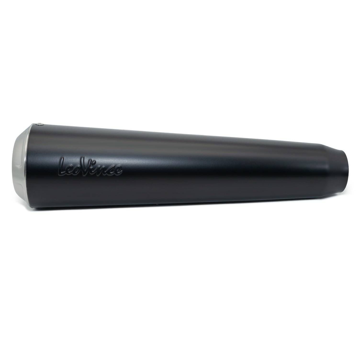 LeoVince Kit silenziatore finale universale CLASSIC RACER RACING Black Edition acciaio inossidabile nero, Ø 50mm, destra