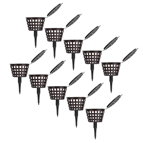 Alvinlite Fertilizer Basket Fertilizer Mesh Baskets Planting Nutrition Cups With Cover Garden Fertilizers With Lid For Osmocote Orchid Bonsai Flower Plant(50Pcs) #TOP2