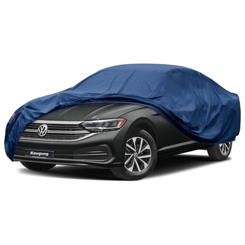 Image of Kaugung Heavy Duty Car Cover Custom Fit Volkswagen VW Jetta (2011-2025),Waterproof All Weather Resistant Outdoor Sun Rain Dust Snow Protection with Anti-Theft Lock.(USA Warehouse,Within 3-7 Days)