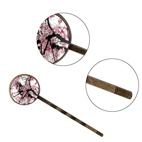 Barrettes à cheveux tendance fleurs de cerisier pour coiffure de mariage ou bureau - 3