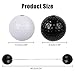 4 Pack Replacement Bolas Balls for Ladder Toss Game - Made from Real Golf Balls, Outdoor Lawn & Backyard Game Accessories (2 Black, 2 White)