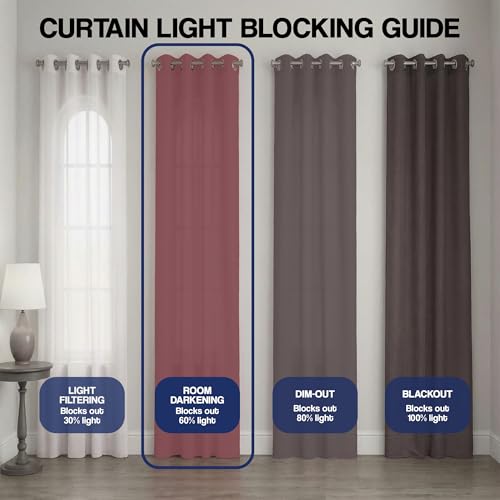 Image of Urban Space Boho Decorative Curtain for Window, 100% Cotton Curtain 5 Feet Long, 1 piece Curtain with Tassels, 60-65% Room Darkening with Tieback and Eyelets (Alora Dark Mauve, 5 Feet)