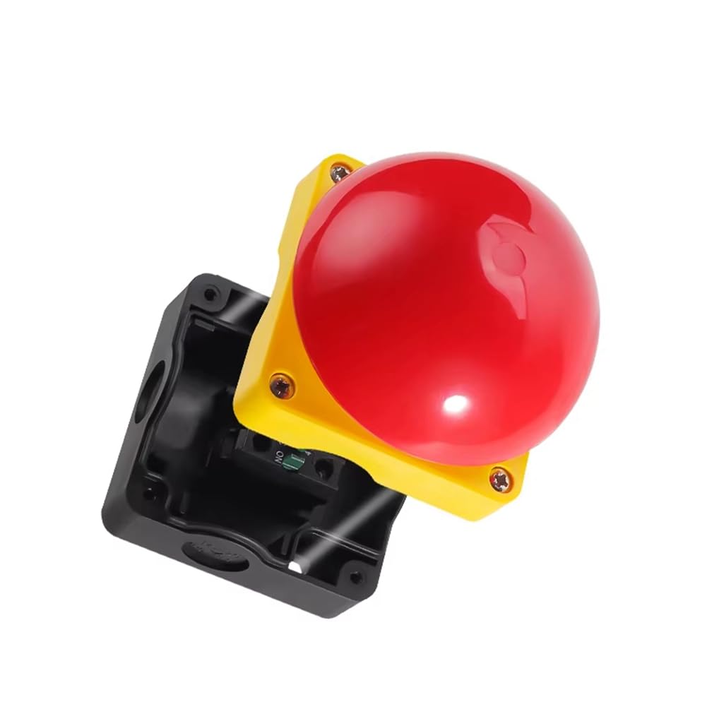 Interrupteur à Pied/Manuel IP65 EFAK à Tête Champignon, Bouton-Poussoir D'Arrêt D'Urgence, Verrouillage Automatique, Réinitialisation Automatique, Antichoc B