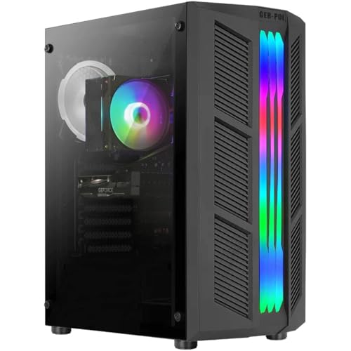Migliori PC desktop assemblati AMD ryzen 9 GER-POL TOP PRO Gaming PC | AMD Ryzen 9 5900X + GEFORCE RTX 5060 RAY TRACING + 32GB RAM + 1TB PCI-E NVME | Windows 11 | Computer RGB