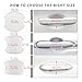 TANGSEN 4Pcs Universal 3D Carbon Fiber Texture Automotive Door Cup Handle Recess Paint Protector Cover Scratch Non-Marking White Translucent Silicone Personalize Pad Sticker (L)