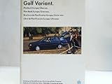  Golf Variant. Planbuch Europa/Übersee