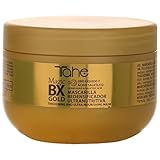 gold mascarilla mask tahe botanic Rica fórmula que mejora la calidad del cabello, dejándolo sedoso, manejable, ultrabrillante y con movimiento.