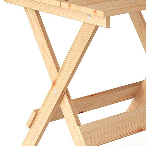 Mesa de Jardim Dobrável Quadrada Michele Bege