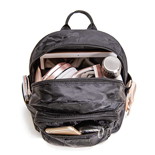 Image of Jadyn Mini Backpack for Women, Small Backpack Purse for Women, Mini Travel Bag, 8.5 Liter Daypack, Millie Backpack with Cute Designs (Abstract Black)