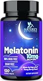 Melatonin Sleep Supplement 10mg - Maximum Strength 100% Drug Free, Non-Habit Forming - Best Sleep Supplements for Adults Restful Sleep - Fast Dissolve Melatonin, Berry Flavored - 120 Chewable Tablets