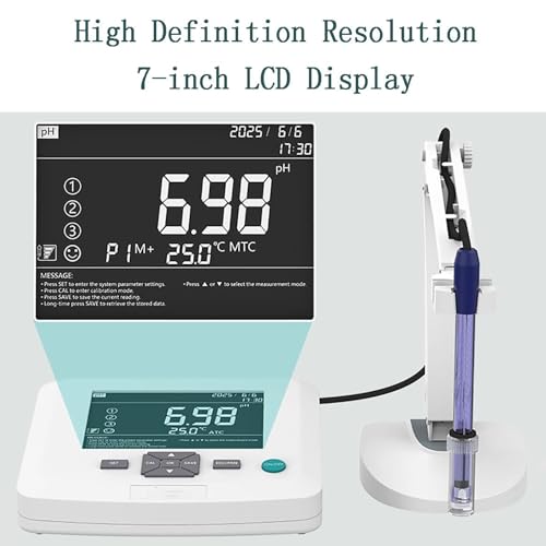 PH-mètre numérique – Testeur de qualité de l'eau de haute précision pH/ORP/Temp avec étalonnage automatique de 1 à 3 points, précision du pH 0,01, 200 ensembles de stockage de données pour la