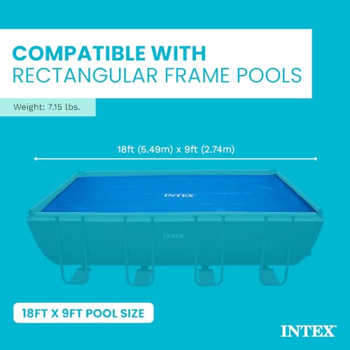 Cubierta solar para piscina rectangular 18 x 9 pies miniatura 3