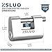 ZSLUO High Security Padlock Heavy Duty Locks, Stainless Steel Hardened Cut Proof Shackle, Weatherproof Anti-Theft Lock for Storage Units, Shed, Gate, Truck, Warehouse, Industrial Use (3 Keys)