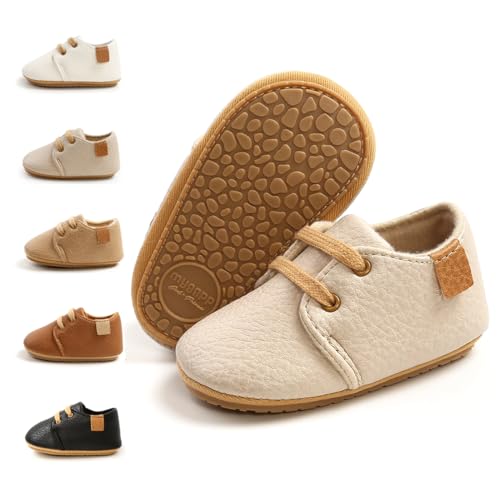 Image of Meckior Baby Booties Newborn Infant Unisex Baby Girls Boys Velvet Rubber Anit-Slip Sole Shoes Toddler Fleece Cozy Winter Warm Prewalker Boots