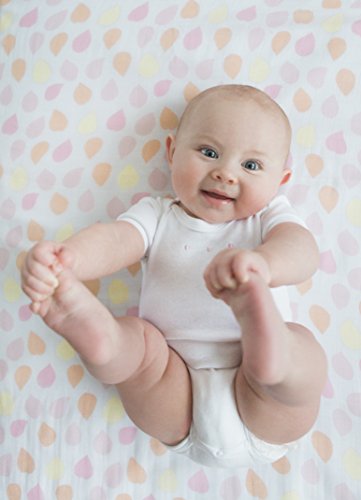 Image of Amazing Baby Silky Swaddle Muslin Blankets, Set of 2, Bamboo Viscose, Petals and Dots, Pink