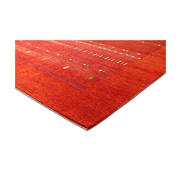 Womens Weaver Made by Gabbeh Loribaft 200x300cm & 250x300 Orient Teppich Traditional Red/Rot Handknotted Indien Design… – Bild 7
