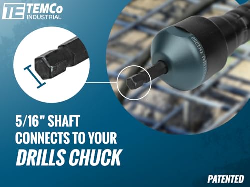 TEMCo Cordless Concrete Vibrating Tool, Drill-powered Concrete Vibrator - Image 4