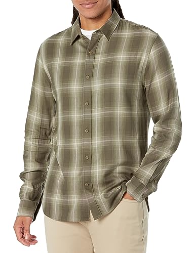 Chemise Vince Toledo Shadow Plaid manches longues chemise homme décontractée mode automne