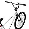 cubsala 24 Inch BMX Race Bike Trident Bicycles Beginner-Level to Advanced Riders with 2 Pegs Trick Cycling and Professional Riding, White #4
