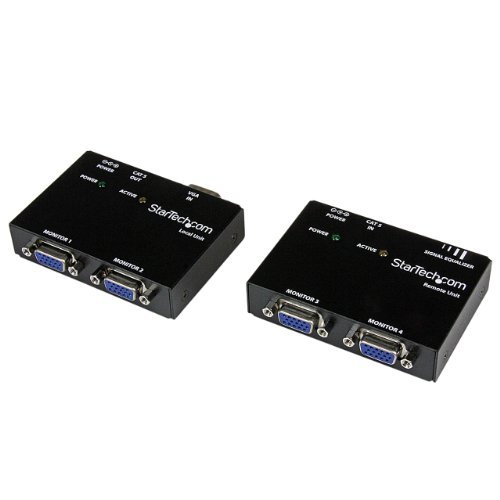 Portable, StarTech.com VGA Video Extender over Cat5 ST121 Series - Up to 500 feet - 150m - VGA over Cat 5 Extender - 2 Local and 2 Remote Consumer Electronic Gadget Shop