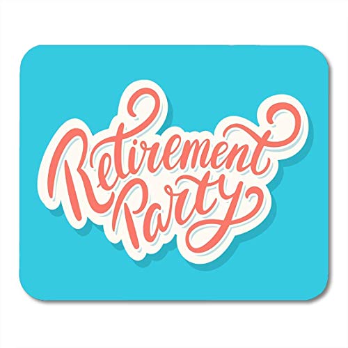 Preisvergleich Produktbild Mauspads Nachricht Feier Ruhestandsfeier Glückliche Ankündigung Ereignis Begrüßungsetikett Hinweis Mauspad für Notebooks, Desktop-Computer Matten Büromaterial