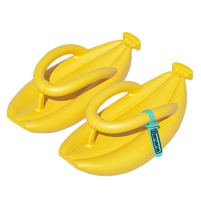 Unisex Banana Flip Flops for Women Men Cloud Slides Sandals Pillow Non Slip Slippers Bathroom Shower Slippers Shoes