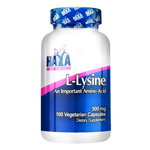 HAYA Labs L-Lysine 500 mg 100 Caps 100 g