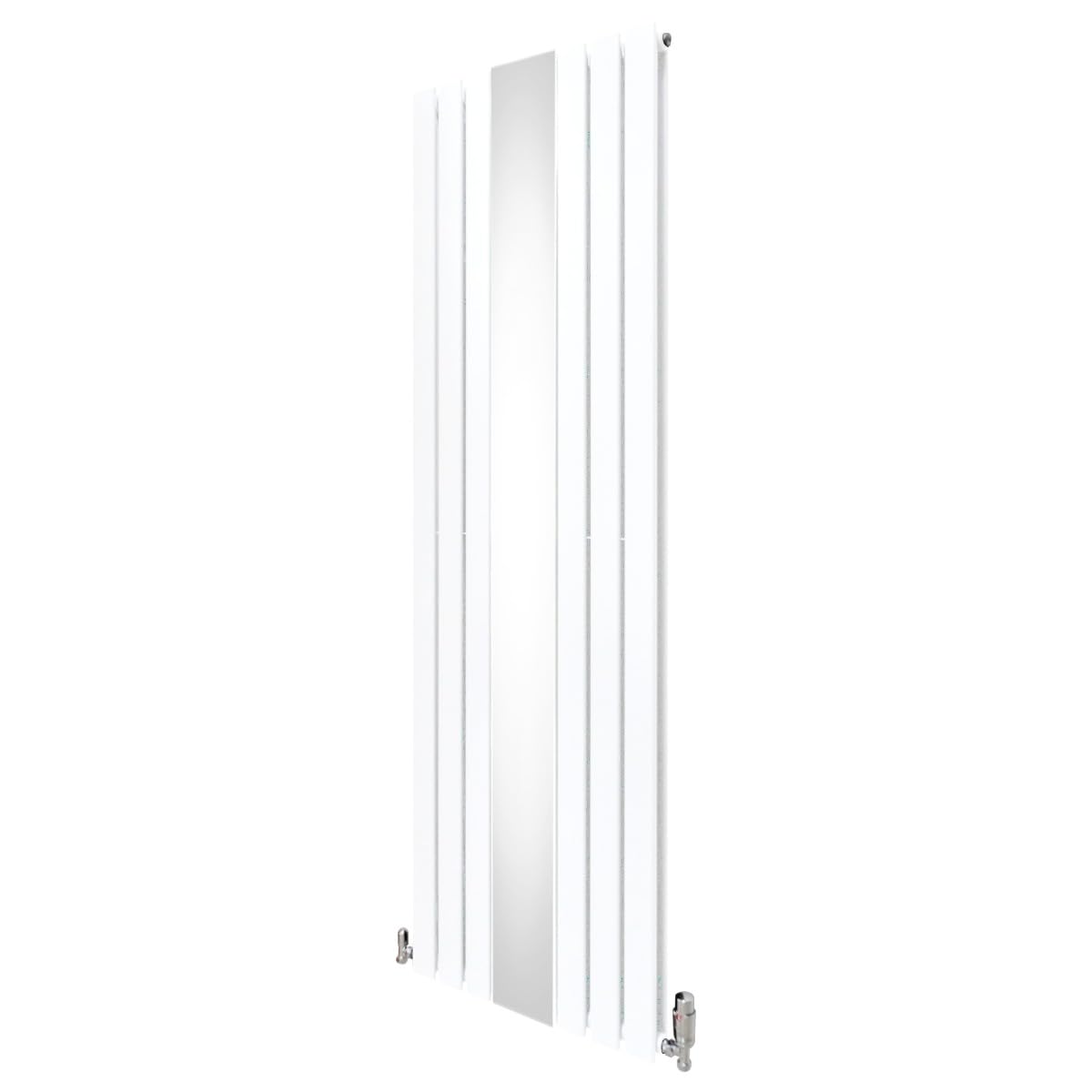 Monstershop Flat Mirror Radiator & Valves - 1800mm x 565mm - White