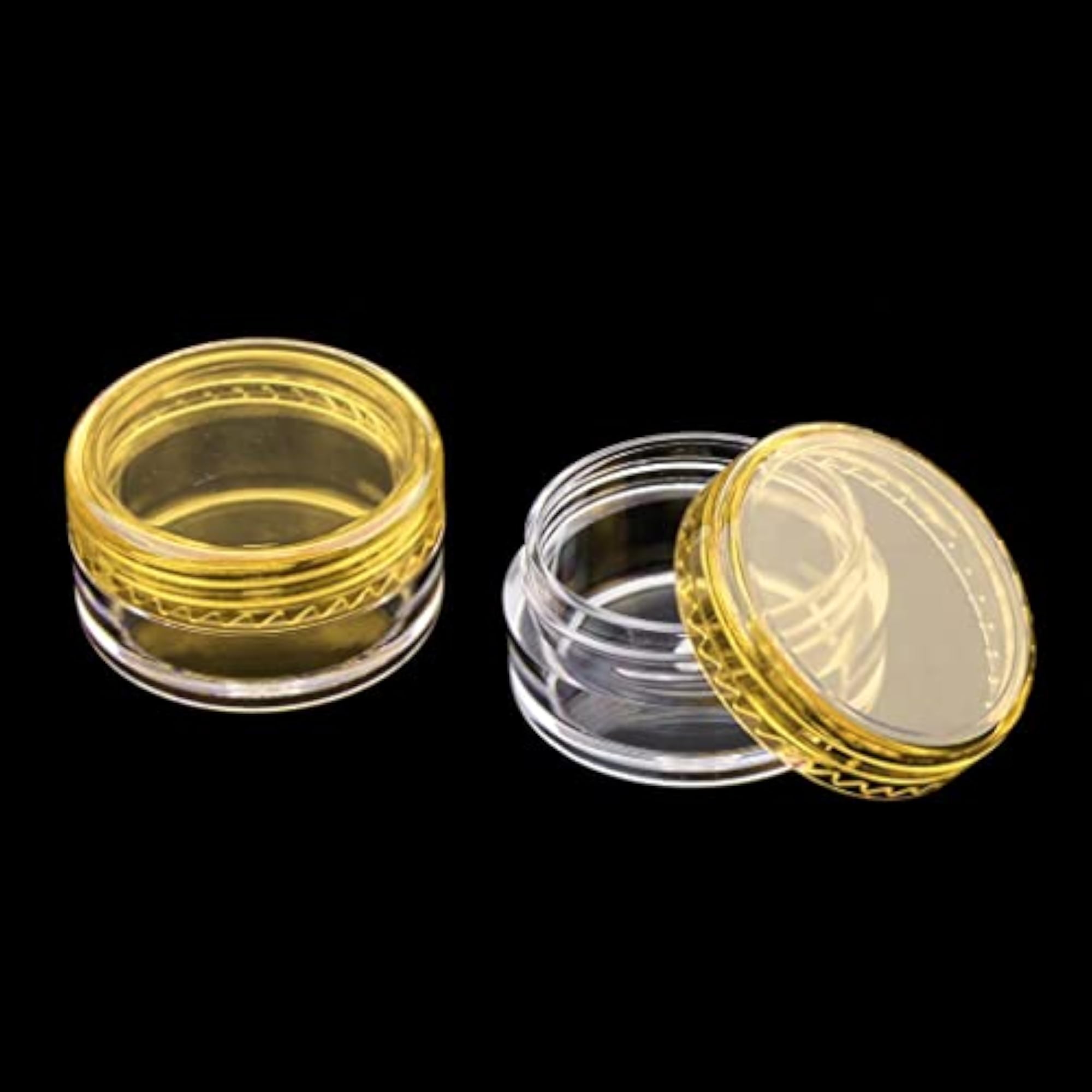 50Pcs Empty Round Makeup Jar Pot Travel Cream Containers